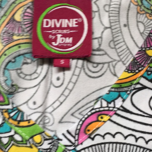 Colorful Scrub Top - Picture 3 of 4